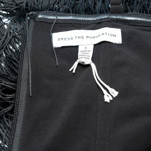 Dress the Population -  Rebecca Fringe Cocktail Minidress - Picture 11 of 11